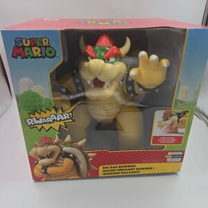 Nintendo Super Mario Big Bad Bowser Jakks Pacific Action Figure Light Up Sounds